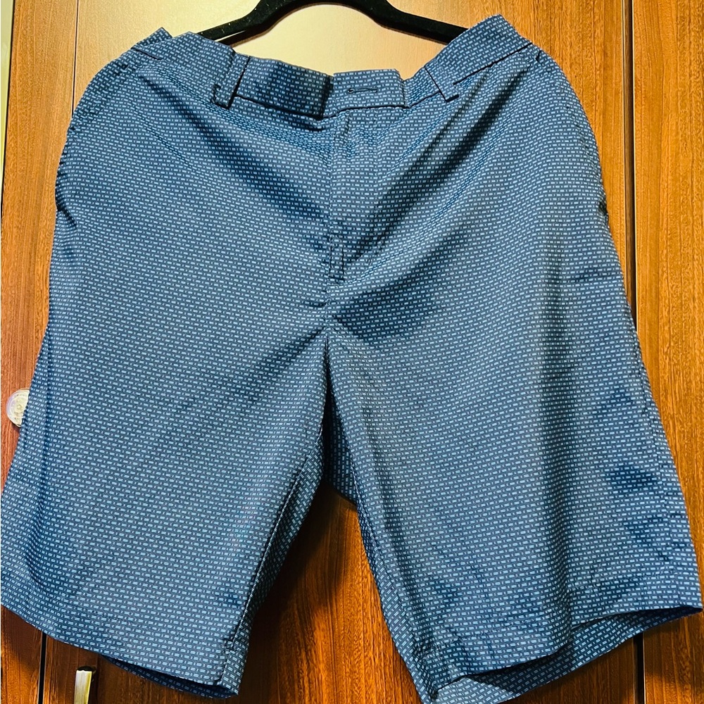 PGA Tour Blue Flat Front Shorts, used like new